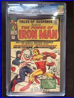 TALES OF SUSPENSE #58 CGC VF 8.0 OW classic Captain America vs. Iron Man