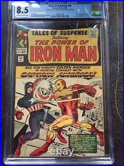 TALES OF SUSPENSE #58 CGC VF+ 8.5 OW-W 2nd Kraven! Classic battle cover