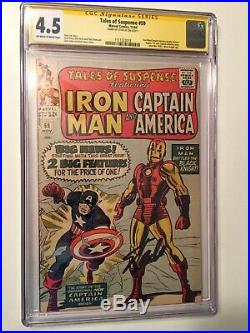 TALES OF SUSPENSE 59 CGC 4.5 Signed by STAN LEE