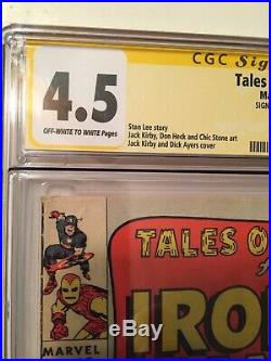 TALES OF SUSPENSE 59 CGC 4.5 Signed by STAN LEE