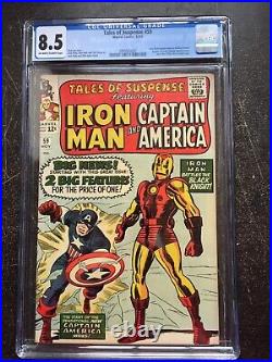 TALES OF SUSPENSE #59 CGC VF+ 8.5 OW-W Iron Man/Captain America begins