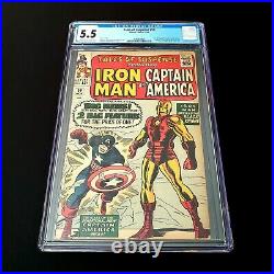 TALES OF SUSPENSE #59 (MARVEL, 1964), 1st APP JARVIS, SOLO SA CAP, CGC 5.5, FN