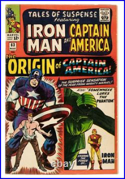 TALES OF SUSPENSE #63 CGC 4.5 VG 1965 1st Silver Age origin of Captain America