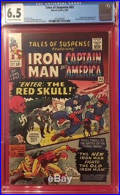 TALES OF SUSPENSE #65 CGC 6.5 FN+ FINE 1st Appearance Silver Age RED SKULL
