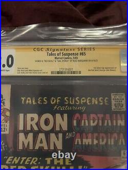 TALES OF SUSPENSE #65 CGC SS 3.0 1ST SA RED SKULL Signed Inscribed Ross Marquand