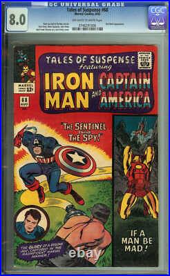 TALES OF SUSPENSE #68 CGC 8.0 OWithWH PAGES // RED SKULL APPEARANCE MARVEL 1965