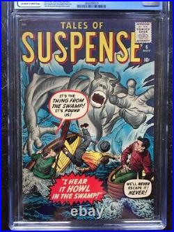 TALES OF SUSPENSE #6 CGC FN- 5.5 OW-W swamp monster cover