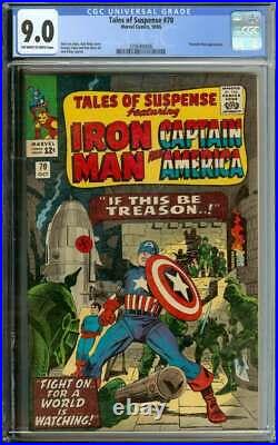 TALES OF SUSPENSE #70 CGC 9.0 OWithWH PAGES // STAN LEE STORY + JACK KIRBY COVER