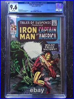 TALES OF SUSPENSE #71 CGC NM+ 9.6 White pg! Jack Kirby cover/pencils