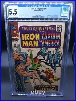 TALES OF SUSPENSE #75 CGC 5.5 1st Appearance Sharon Carter (Marvel 1966)