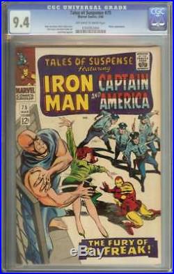 TALES OF SUSPENSE #75 CGC 9.4 OWithWH PAGES