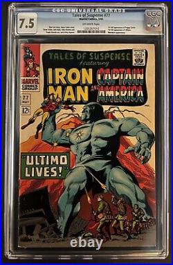 TALES OF SUSPENSE #77, CGC 7.5, 1st Appearances of PEGGY CARTER + ULTIMO, 1966