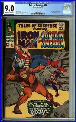 TALES OF SUSPENSE #88 CGC 9.0 OWithWH PAGES // MARVEL COMICS 1967