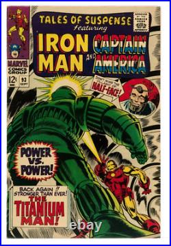 TALES OF SUSPENSE #93 CGC 7.5 VF 1967 Stan Lee Titanium Man appearance