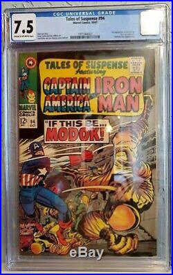 TALES OF SUSPENSE #94 (1967). CGC 7.5 VF- 1st Appearance of MODOK! New Case
