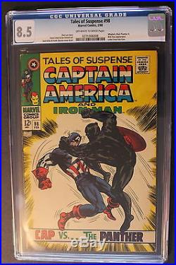 TALES OF SUSPENSE 98 first Whitney Frost BLACK PANTHER battle ZEMO CGC VF+ 8.5