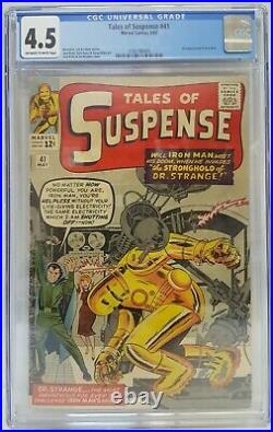 TALES of SUSPENSE #41 CGC 4.5 3rd App IRON MAN 1963 Dr Strange SILVER MARVEL KEY
