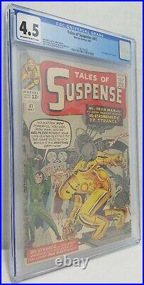 TALES of SUSPENSE #41 CGC 4.5 3rd App IRON MAN 1963 Dr Strange SILVER MARVEL KEY