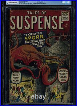 Tales Of Suspense #11 Cgc 3.5 Atlas Comic 1960 Jack Kirby Steve Ditko Dick Ayers