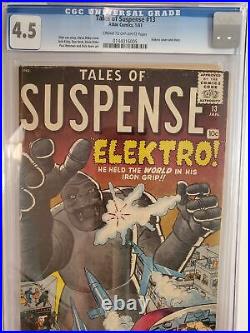 Tales Of Suspense #13 (cgc 4.5) 1961 Elektro Cover & App Steve Ditko Cover Art