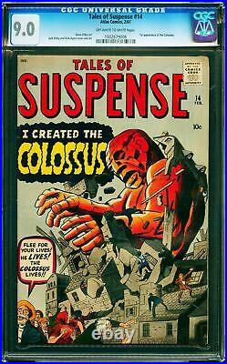 Tales Of Suspense #14 Cgc 9.0 Oww 1st Appearance Of Colossus Cgc #1002679006