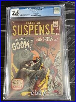 Tales Of Suspense #15 CGC 2.5 1961 Goom Silver Age Key