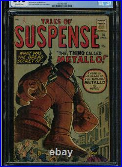 Tales Of Suspense #16 Cgc 3.0 1961 Jack Kirby Don Heck Dicky Ayers Ow Pages