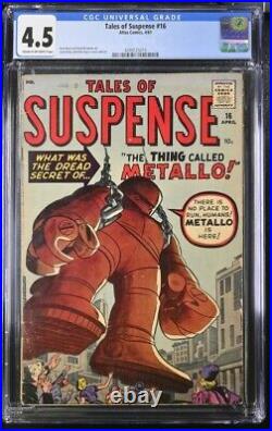 Tales Of Suspense #16 Cgc 4.5 Metallo Jack Kirby