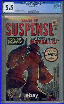 Tales Of Suspense #16 Cgc 5.5 Metallo Jack Kirby