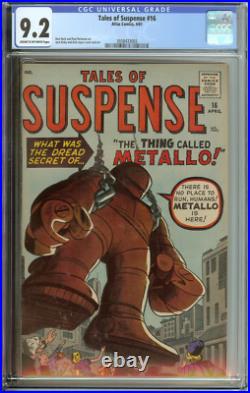 Tales Of Suspense #16 Cgc 9.2 Cr/ow Pages // Trails A Single 9.6 On The Census