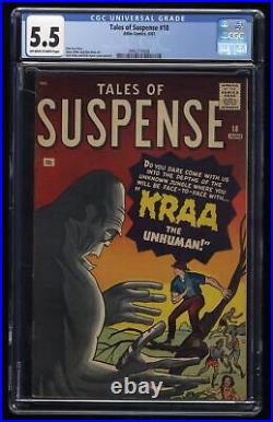 Tales Of Suspense #18 CGC FN- 5.5 Off White to White Jack Kirby Steve Ditko