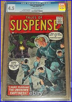 Tales Of Suspense #1 Cgc 4.5 Cream To Off White Pages January 1959 (sa)
