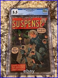 Tales Of Suspense #1 Cgc 5.5 Pre-hero Grail Key Book Rare 1st Issue Hi End 1959