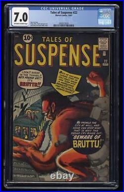 Tales Of Suspense #22 CGC FN/VF 7.0 Stan Lee Jack Kirby Steve Ditko! Marvel 1961