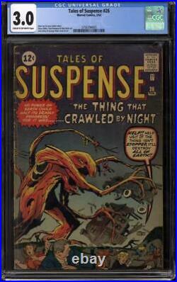 Tales Of Suspense #26 CGC 3.0 (C-OW) Jack Kirby