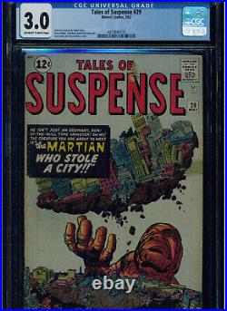 Tales Of Suspense 29 Cgc 3.0 Atlas Comic 1962 Jack Kirby Stan Lee Steve Ditko