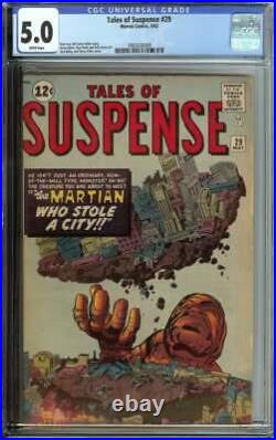 Tales Of Suspense #29 Cgc 5.0 White Pages // Jack Kirby/steve Ditko Cover 1962