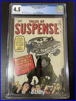 Tales Of Suspense 31 CGC 4.5 OWithW Pages Marvel Doctor Doom Prototype