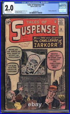 Tales Of Suspense #35 Cgc 2.0 Ow Pages // Marvel Comics 1962