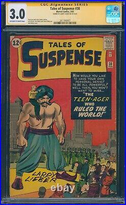 Tales Of Suspense #38 CGC SS 3.0 1963 Sign Larry Lieber Pre-Marvel Pre-Iron Man