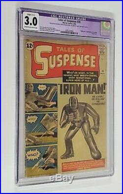 Tales Of Suspense #39 Cgc 3.0 1st Iron Man Tony Stark