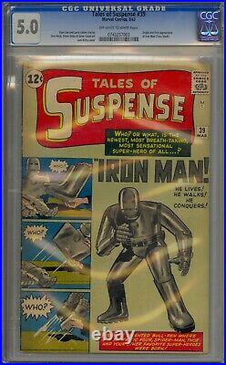 Tales Of Suspense #39 Cgc 5.0 1st Iron Man Tony Stark