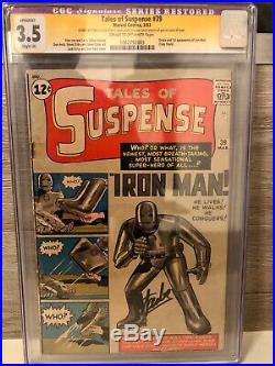 Tales Of Suspense 39 Cgc Ss Stan Lee first appearance of Iron Man