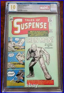 Tales Of Suspense #39 Silver Foil Cgc 10 Mint First Release First App Iron Man