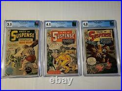 Tales Of Suspense #40, 41 & 42 Cgc 2nd 3rd & 4th Appearance Of Iron-man