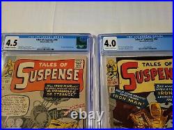 Tales Of Suspense #40, 41 & 42 Cgc 2nd 3rd & 4th Appearance Of Iron-man