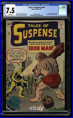 Tales Of Suspense #40 CGC VF- 7.5 White Pages 2nd Iron Man