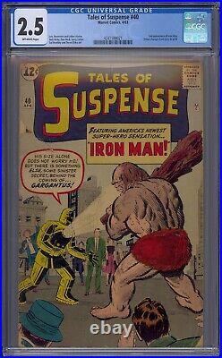 Tales Of Suspense #40 Cgc 2.5 2nd Iron Man 1st Gold Armor