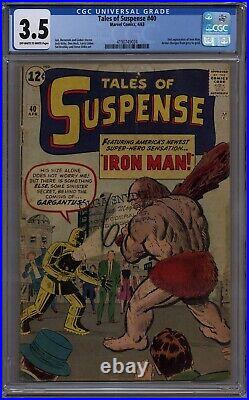 Tales Of Suspense #40 Cgc 3.5 Off-white Pages Marvel Comics 1963