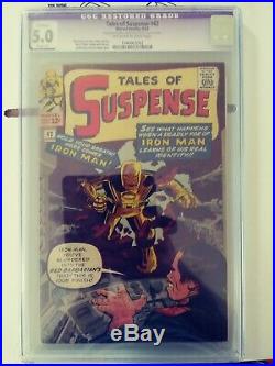 Tales Of Suspense 42 CGC 5.0 Restored Slight Color Touch Free Domestic Shipping